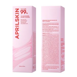 APRILSKIN TXA Niacinamide 99 Pore Care Pink Bubble Gum Deep Cleanser | 99% High-Purity TXA+Niacinamide | All-in-One Cleanser: Deep Cleansing, Blackhead Care, Pore Care, Moisturizing